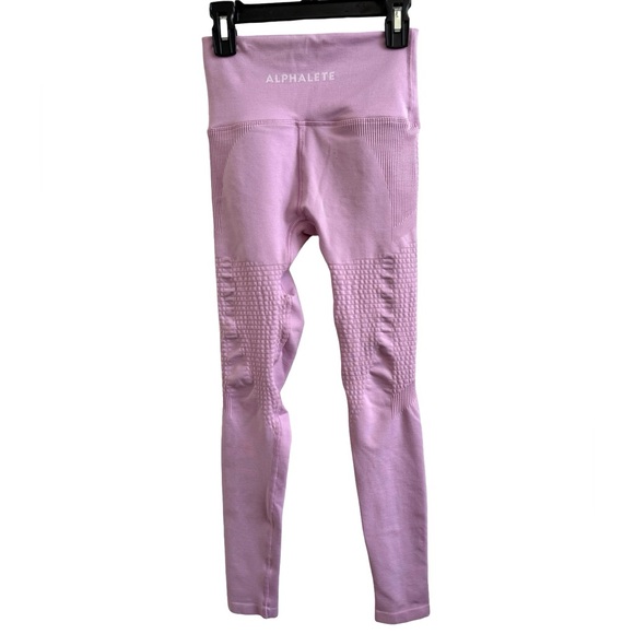 Alphalete Pants - Alphalete Women's Amplify Contour High Waist Yoga Workout Leggings Pink Small S